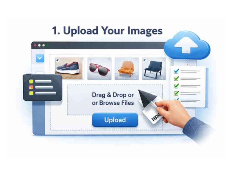 Upload interface for submitting product images to CPO Edits
